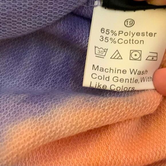 Shein Women’s Tie Dye Crewneck Long Sleeve Soft Sweatshirt Size Small - Picture 3 of 3